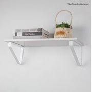 Hyper Tough 9 X 6.5 3-Way Shelf Bracket, White
