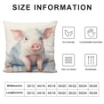 thumbnail image 6 of Nawypu  Pig Decorative Pillow Cases Lovely Farm Animal Funny Pink Piggy Throw Pillow Case Decorative Cushion Cover Home Sofa 2pc 12x12in, 6 of 6