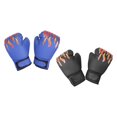 thumbnail image 4 of yotijay 2 Pair of Kids Boxing Gloves Sparring Gloves PU Leather Punching Gloves Training Black and Blue, 4 of 9