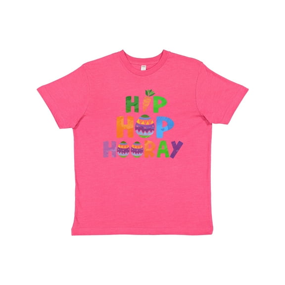 Inktastic Easter Hip Hop Hooray with Eggs and Carrot Youth T-Shirt