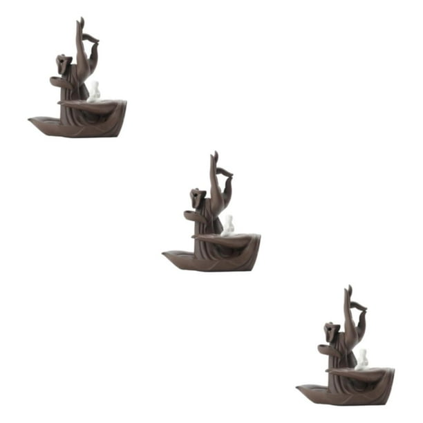 Yuarrent Incensario de incienso de loto de cerámica: adopte un estilo de vida simple y elegante saboreando Wuxiang Yunshui simple y elegante Type1 NO1