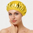 thumbnail image 2 of 12 Pieces Deep Conditioning Caps Aluminum Foil Reusable Hair Processing Hair Coloring Shower Caps For Home Salon Use, 2 of 9
