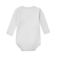 thumbnail image 3 of Busydd Baby Romper 0-24 Months Comfy Solid Color V Neck Cotton Newborn Clothes Breathable Long Sleeve Button Baby Girl Clothes 6-9 Months, 3 of 6