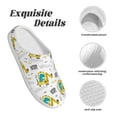 thumbnail image 5 of Daiia Dinosaur on Excavator Print Women’s Fuzzy Slippers Memory Foam Lightweight House Shoes Cozy Loafer Flannel House Shoes-40/41, 5 of 7