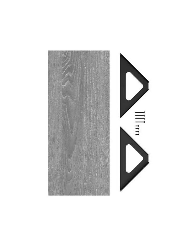 Hyper Tough 10 in. x 23 5/8 in. Rustic Gray Laminated Wood Shelf