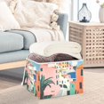 thumbnail image 3 of Yayeee Collapsible Storage Bin with Lid Fabric Closet Decorative Basket with Handles, Art City, 3 of 7