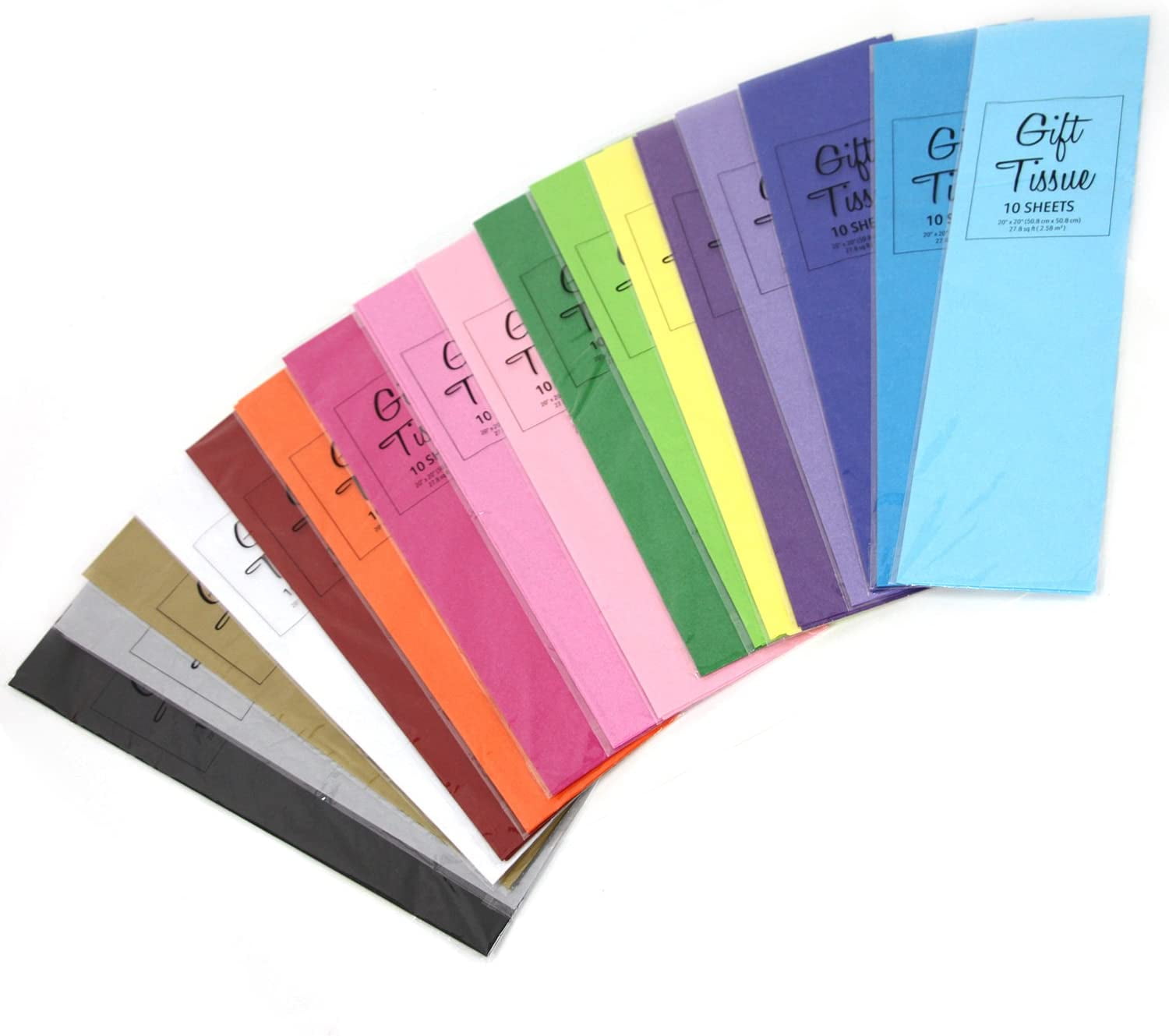 Colored Tissue Paper (Bulk Qty of 24) – Way Up Gifts