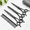 Black-Right-handed, variant on 7.0 Inches Professional Dogset Straight & Thinningd Chunkersb 5in 1 For Left-handed Right Handed Black