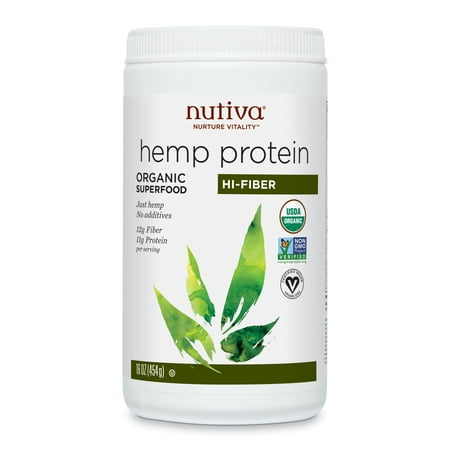 Nutiva Organic Hemp Protein Powder, 15g Protein, 1.1