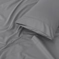 thumbnail image 5 of Damask Bed Sheet Set, 100% Cotton Soft Breathable Bedsheets, 4 Piece Deep Pockets Sateen Weave Striped Bedding Mattress Resort Hotel Luxury, 5 of 6