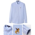 thumbnail image 3 of RUTAYY Men's Shirts Long Sleeve Formal Casual Business Comfortable Breathable Turndown Collar Button Down Elegant Seaside Blouse, 3 of 4