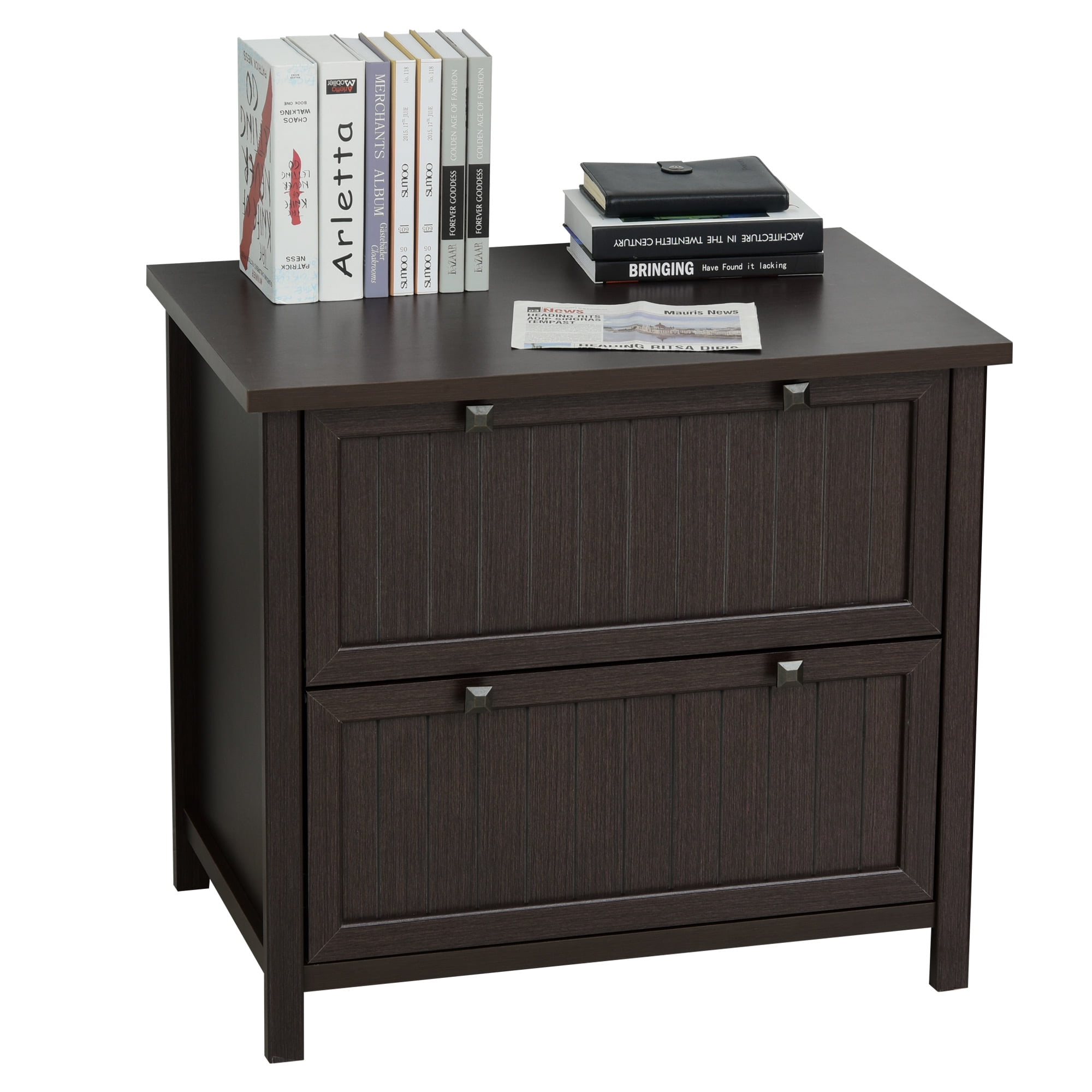 HOMCOM Retro Style 2-Drawer Lateral File Cabinet Chest ...