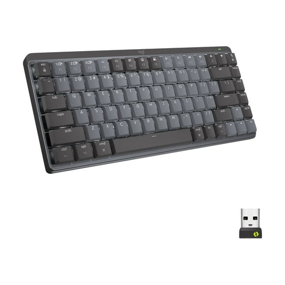 Logitech MX Mechanical Mini Wireless Illuminated Keyboard - Keyboard - backlit - wireless - Bluetooth LE - key switch: Tactile Quiet
