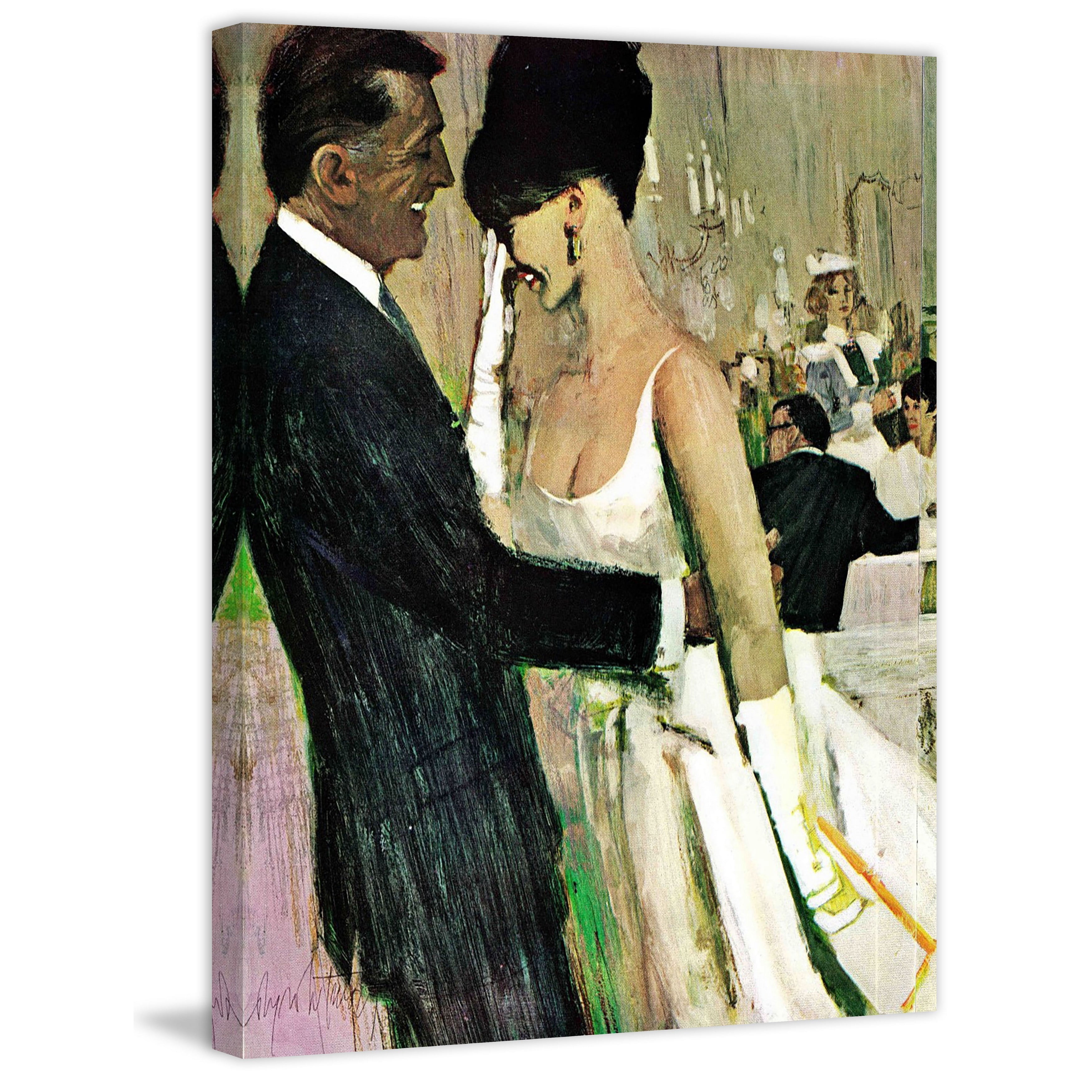 "Masquerade" Painting Print on Wrapped Canvas