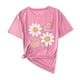 thumbnail image 3 of Camisas de Manga Corta para las Mujeres Moda Casual Impresión Cuello Redondo Suéter Tee Blusas, 3 of 3