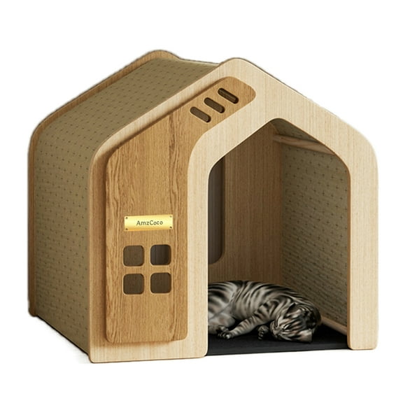 AmzCoco Dog kennels, Dog House Indoor for Small Dogs or Cats, Cozy Wooden Design, Small Indoor Bed House
