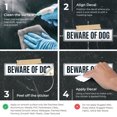 thumbnail image 3 of Beware Of Dog Sign, Rectangle Black Text Sign,, 3 of 8