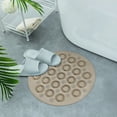 thumbnail image 4 of Massage Bathroom Mat Textured Surface Round Non Slip Shower Mat Anti Slip Bath Mats with Drain Hole in Middle Bathroom Mat for Shower Stall Tub Bathroom Floor, Showers 12in, 4 of 5