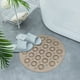 thumbnail image 4 of Alfombra antideslizante con ventosas - Alfombra de ducha redonda de PVC para seguridad en el baño - Alfombra anticaída de 30x30cm con lazo colgante, 4 of 5