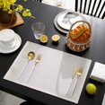 thumbnail image 3 of Sage Green Boho Striped Placemats Set of 6, Vintage Ethnic Tribe Geometric Placemats for Dining Table, Place Mats for Kitchen Tabletop, Waterproof Wipeable Dining Table Mats Set, 3 of 9