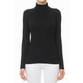 thumbnail image 5 of FashionMille Women's Ribbed Slim Fit Lightweight Long Sleeve Turtleneck Sweater, 5 of 5