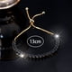 thumbnail image 4 of Pulsera de piedra de circón azul para mujer, joyería de boda ajustable de Color dorado bonito para mujer, 4 of 5
