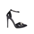 thumbnail image 6 of Mocktail Diamante Buckle Patent Stiletto Sandals, 6 of 10
