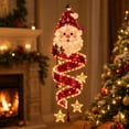 thumbnail image 5 of ZENVIVE Christmas Magic Spiral Hanging LED Lights, Hanging Xmas Decoration with Spiral Lights for Porch Entryway Doorway & Outdoor Holiday Decor, 7.8"(Santa), 5 of 8
