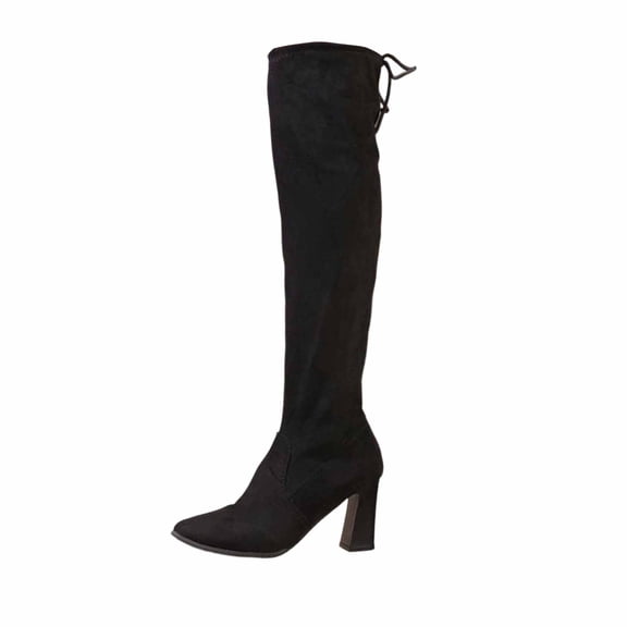 Women's Knee High Boots,Over The Knee Boots Chunky Heel,Thigh High Boots with Side Zipper, Tall Boots Stylish and Comfy