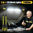 thumbnail image 3 of Mechanic Light – 2 IN 1 Underhood Work Light, LED Magnetic Automotive Work Light, Cordless Rechargeable Work Light t for Garage, Workshop, Car Repair, Emergency, 3 of 9