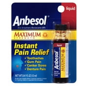 Anbesol Maximum Strength Instant Pain Relief 0.41floz