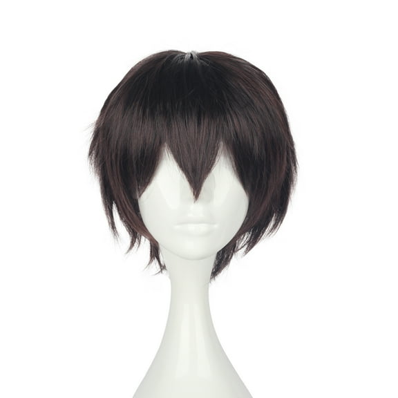 Unique Bargains Wigs for Women 11" Brown Wigs with Wig Cap