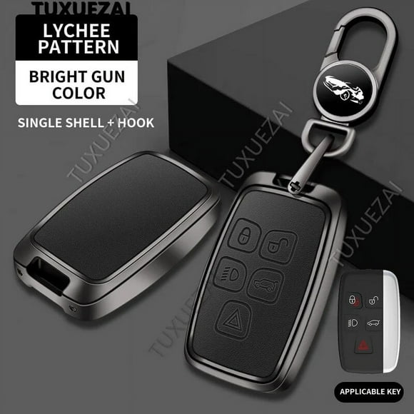 Zinc alloy+leather Car Key Cover Case Shell For Jaguar B buttons key case Case Velar Discovery 4 XF XJ XJL XE C-X16 Parts