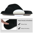 thumbnail image 5 of LORDFON Open Toe Cross Band Womens House Slippers Fluffy Indoor Slip On Slippers, 5 of 8