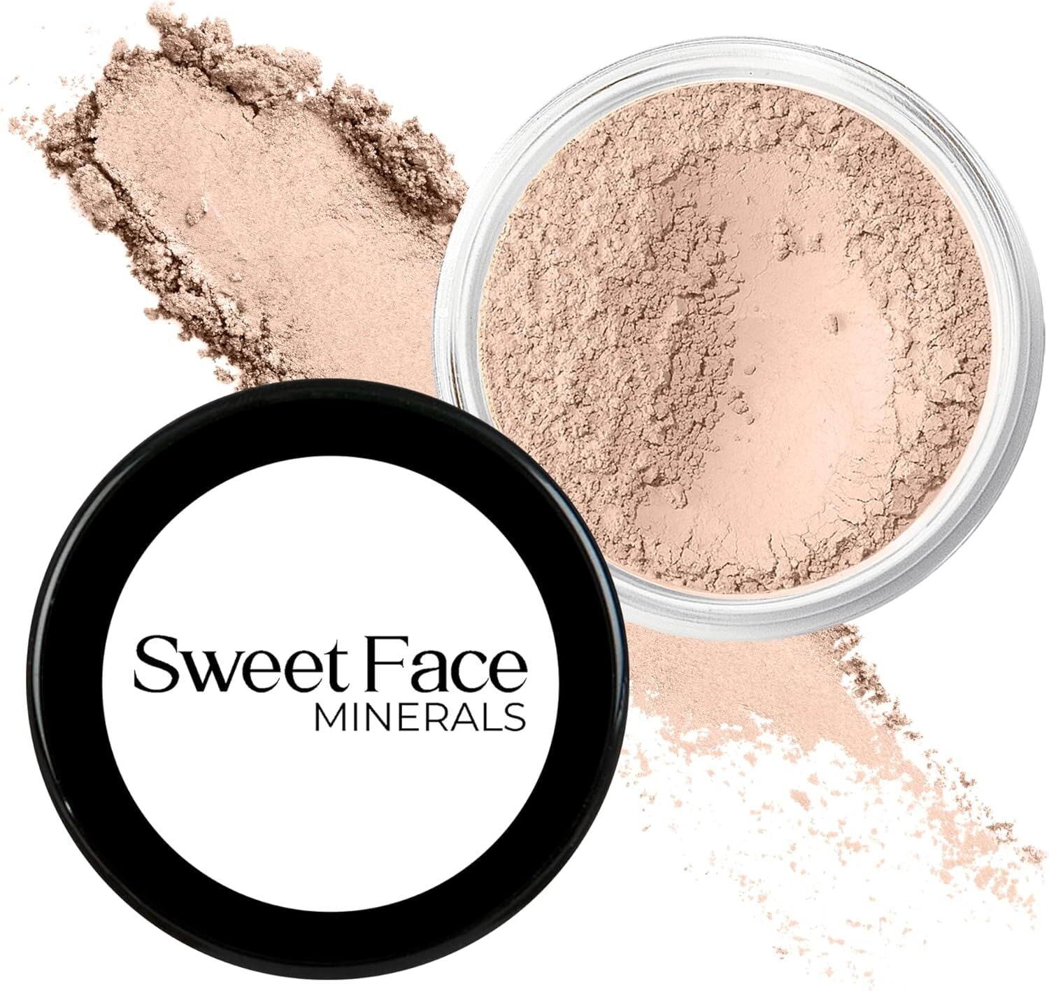 FOUNDATION & CONCEALER DUO (LIGHT & LIGHT CONCEALER) Mineral Makeup Kit Full Size Set Matte Bare Face Sheer Powder Cover