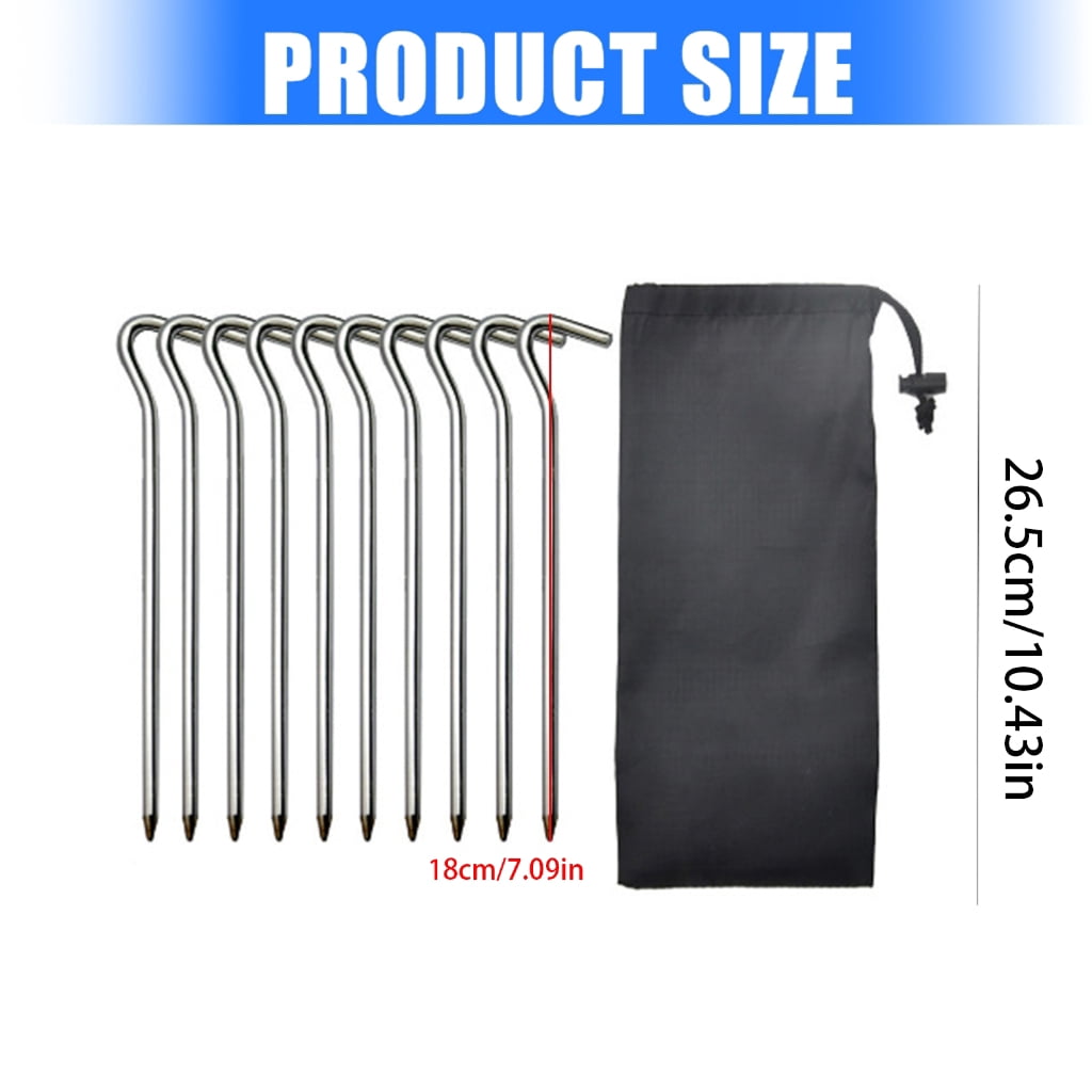 Durability Tent Sand Pegs Multipurpose Tent Anchors Heavy Type Tent Stakes for Hiking Backpacks Essential
