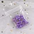 thumbnail image 1 of Joyería para decoración de uñas con flores blancas, resina tridimensional, tamaño de flor de cinco pétalos, mezclada con cuentas de acero doradas y plateadas, 1 of 6