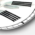 thumbnail image 3 of Designart 'Eucalyptus leaves I' Traditional wall clock, 3 of 3