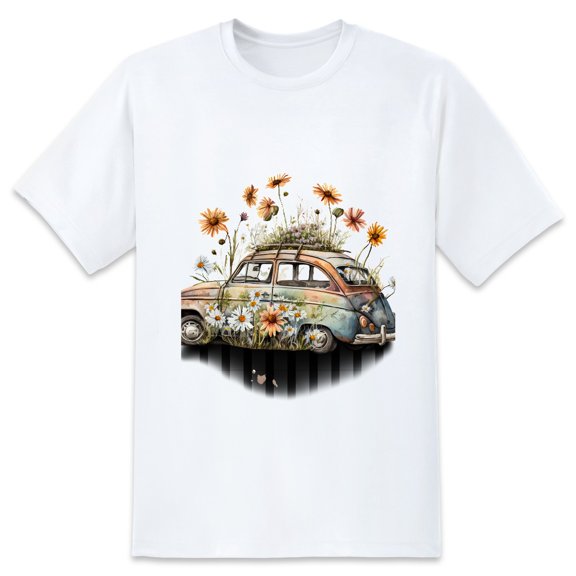 Men's Graphic TeeFlowers (9) Letter Print T-Shirts Round Neck Short Sleeves Sizes XS-5XL Summer Daily Casual Tops