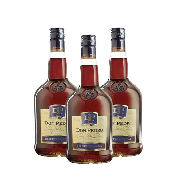 Pack De 3 Brandy Don Pedro Clasico 1 Lt