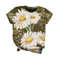 thumbnail image 1 of Femmes Manches Courtes Grande Taille 3D Animaux Imprimés Col Rond Tops Tee-Shirt Blouse T-Shirt pour Femmes, 1 of 5