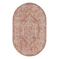 thumbnail image 3 of Unique Loom Outdoor Traditional Collection Area Rug - Valeria (3' 1" x 5' 3" Oval Rust Red/Ivory), 3 of 7