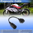 thumbnail image 2 of Unique Bargains Diagnostic Cable for BMW C-series C600(Sport)/ C650(GT) 1996-2016 OBD Adapter Cable Round 10-Pin to 16-Pin OBD II, 2 of 6
