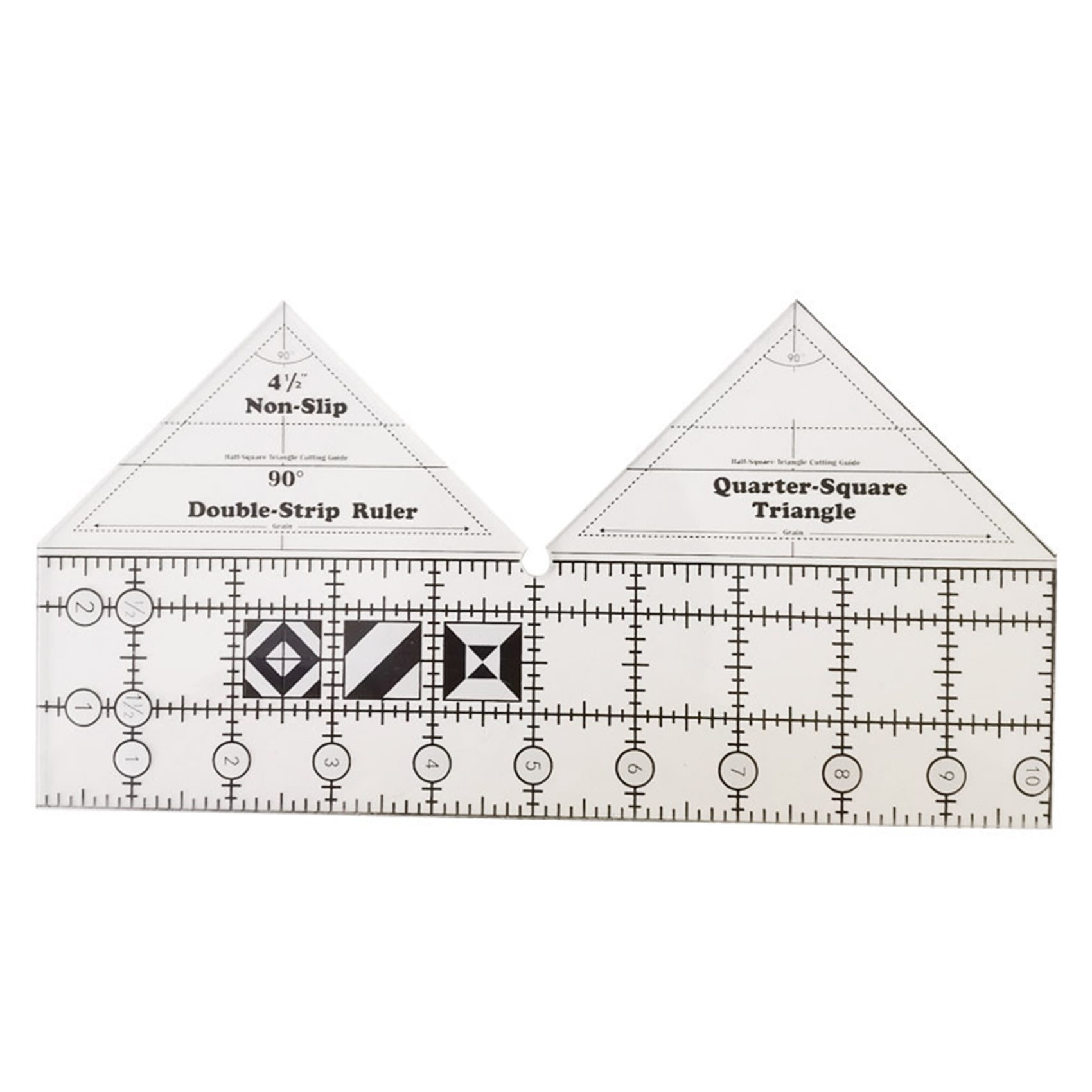 Ruler Grids 90 Degree Double Strip Ruler Non-Slip Quarter Square ...