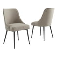 thumbnail image 1 of Steve Silver Olson Khaki Fabric and Dark Metal Side Chair, 1 of 5
