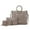 Taupe, variant on MKF Collection Zuri Vegan Leather Women’s Tote Bag by Mia K with pouch and wallet -3 pieces- Charcoal