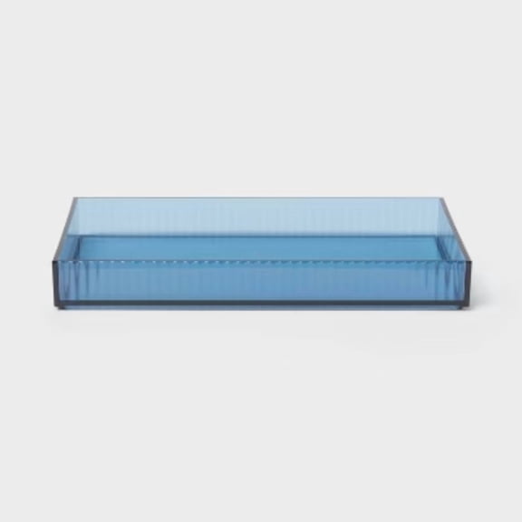 Ribbed Tray Blue