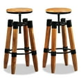 thumbnail image 3 of vidaXL Bar Stools 2 Pcs Solid Mango Wood, 3 of 9