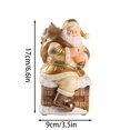thumbnail image 3 of Lista de deseos de Papá Noel Chimenea Papá Noel Resina Cerámica Adorno decorativo navideño Adecuado para chimenea, estantería o mesa, 3 of 7