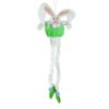 17" Plush Green Easter Bunny Hanging Decoration with Dangling Legs